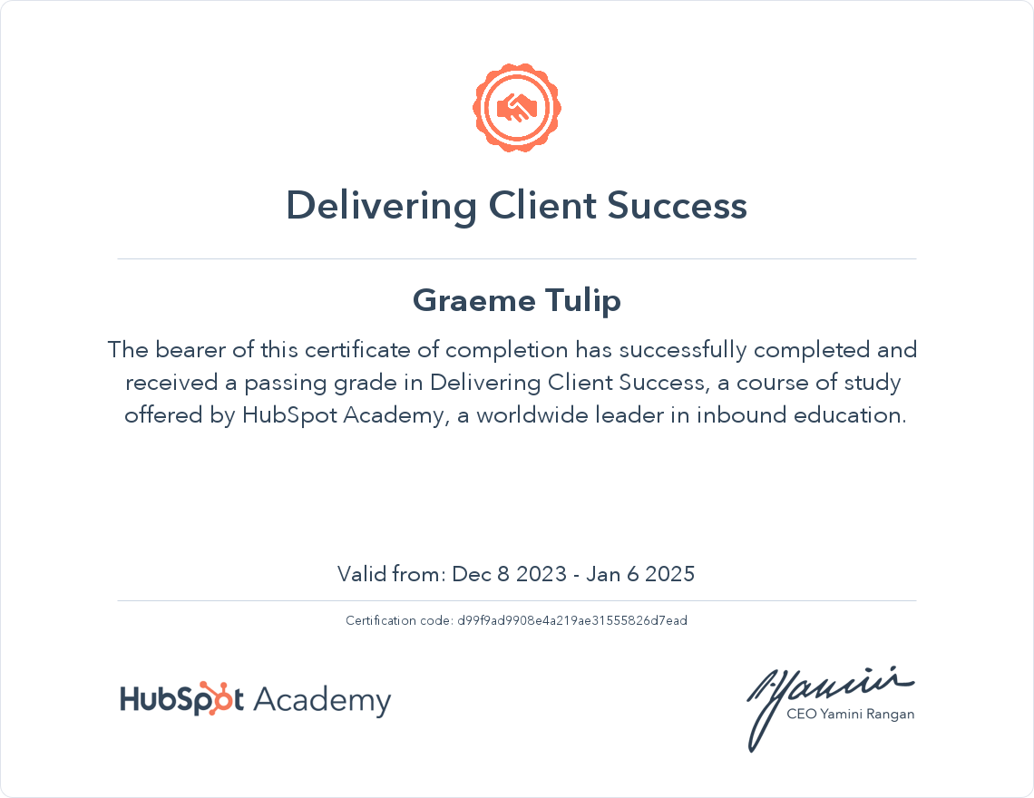 Delivering Client Success