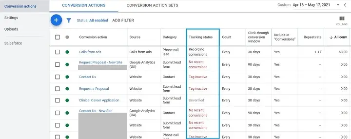 google-ads-conversion-tracking-conversion-actions-window